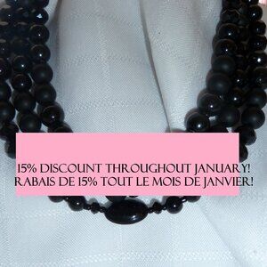 15% discount throughout January! Rabais de 15% tout le mois de janvier!